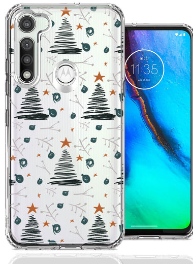 Motorola Moto G Fast Holiday Christmas Trees Design Double Layer Phone Case Cover