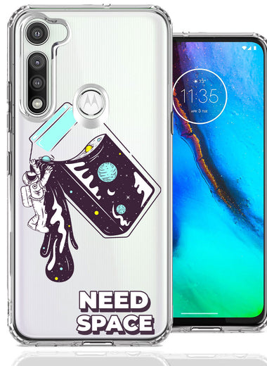 Motorola Moto G Fast Need Space Astronaut Stars Design Double Layer Phone Case Cover