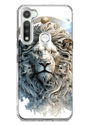Motorola Moto G Fast Abstract Lion Sculpture Hybrid Protective Phone Case Cover