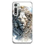Motorola Moto G Fast Abstract Lion Sculpture Hybrid Protective Phone Case Cover