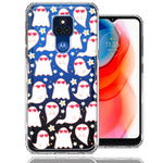 Motorola Moto G Play 2021 Floating Heart Glasses Love Ghosts Vaneltines Day Cutie Daisy Double Layer Phone Case Cover