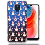 Motorola Moto G Play 2021 Pink Blush Valentines Day Flower Hearts Gnome Characters Cute Double Layer Phone Case Cover