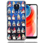 Motorola Moto G Play 2021 USA Fourth Of July American Summer Cute Gnomes Patriotic Parade Double Layer Phone Case Cover