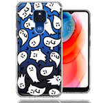 Motorola Moto G Play 2021 Kawaii Manga Cute Halloween Ghosts Spirits Design Double Layer Phone Case Cover