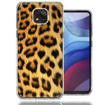 Motorola Moto G Power 2021 Classic Leopard Double Layer Phone Case Cover