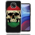 Motorola Moto G Power 2021 Mexico Flag Skull Double Layer Phone Case Cover