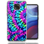 Motorola Moto G Power 2021 Hippie Tie Dye Double Layer Phone Case Cover