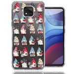 Motorola Moto G Power 2021 USA Fourth Of July American Summer Cute Gnomes Patriotic Parade Double Layer Phone Case Cover