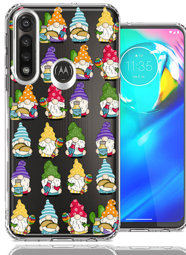 Motorola Moto G Power Cinco De Mayo Party Cute Gnomes Mexico Tacos Fiesta Double Layer Phone Case Cover