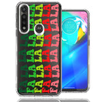 Motorola Moto G Power Deck The Halls Christmas Carol Falala Festive Lyric Vintage 70s Letters Double Layer Phone Case Cover