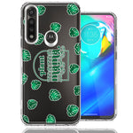 Motorola Moto G Power Plant Mama Houseplant Lover Monstera Tropical Leaf Green Design Double Layer Phone Case Cover