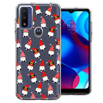 Motorola Moto G Pure Cute Red Christmas Holiday Santa Gnomes Design Double Layer Phone Case Cover