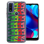 Motorola Moto G Pure Deck The Halls Christmas Carol Falala Festive Lyric Vintage 70s Letters Double Layer Phone Case Cover