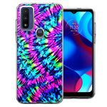 Motorola Moto G Pure G Power 2022 Hippie Tie Dye Double Layer Phone Case Cover