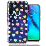 Motorola Moto G Stylus Valentine's Day Heart Candies Polkadots Design Double Layer Phone Case Cover