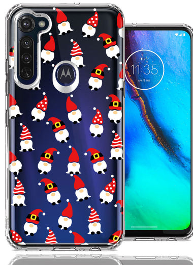 Motorola Moto G Stylus Cute Red Christmas Holiday Santa Gnomes Design Double Layer Phone Case Cover