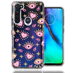 Motorola Moto G Stylus Pink Evil Eye Lucky Love Law Of Attraction Design Double Layer Phone Case Cover