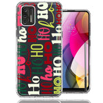 Motorola Moto G Stylus 2021 Christmas Santa Ho Ho Ho textagraphy Festive Holiday Double Layer Phone Case Cover