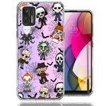 Motorola Moto G Stylus 2021 Classic Haunted Horror Halloween Nightmare Characters Spider Webs Design Double Layer Phone Case Cover