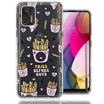 Motorola Moto G Stylus 2021 Cute Valentine Pink Love Hearts Fries Before Guys Double Layer Phone Case Cover