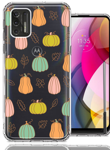 Motorola Moto G Stylus 2021 Fall Autumn Fairy Pumpkins Thanksgiving Spooky Season Double Layer Phone Case Cover