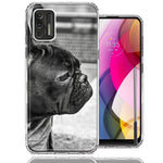 Motorola Moto G Stylus 2021 Black French Bulldog Double Layer Phone Case Cover