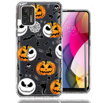Motorola Moto G Stylus 2021 Halloween Jack-O-Lantern Pumpkin Skull Spooky Design Double Layer Phone Case Cover