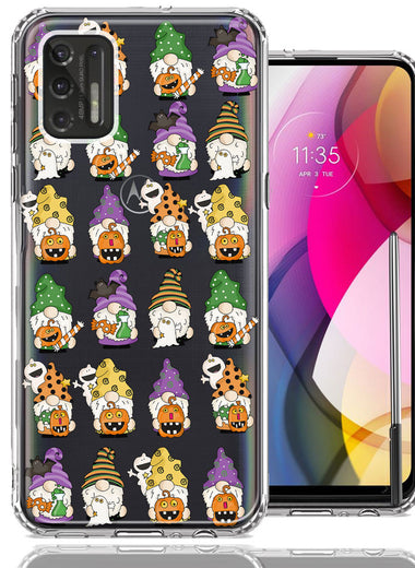 Motorola Moto G Stylus 2021 Spooky Halloween Gnomes Cute Characters Holiday Seasonal Pumpkins Candy Ghosts Double Layer Phone Case Cover