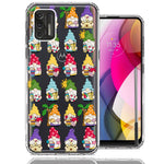 Motorola Moto G Stylus 2021 Summer Beach Cute Gnomes Sand Castle Shells Palm Trees Double Layer Phone Case Cover