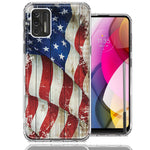 Motorola Moto G Stylus 2021 Vintage USA Flag Double Layer Phone Case Cover