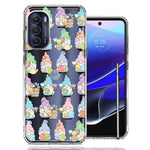 Motorola Moto G Stylus 4G 2022 Pastel Easter Cute Gnomes Spring Flowers Eggs Holiday Seasonal Double Layer Phone Case Cover