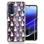 Motorola Moto G Stylus 5G 2022 Pink Blush Valentines Day Flower Hearts Gnome Characters Cute Double Layer Phone Case Cover