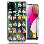 Motorola Moto G Stylus 5G Spooky Halloween Gnomes Cute Characters Holiday Seasonal Pumpkins Candy Ghosts Double Layer Phone Case Cover