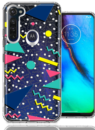 Motorola Moto G Stylus 90's Swag Shapes Design Double Layer Phone Case Cover