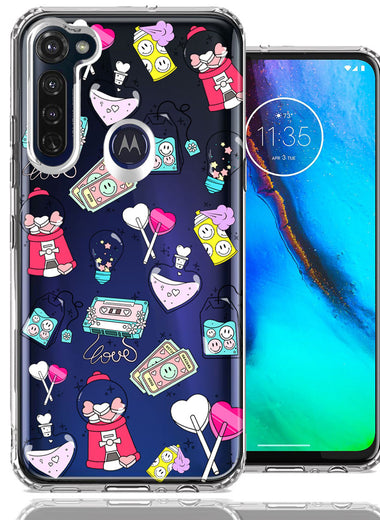 Motorola Moto G Stylus Valentine's Day Candy Feels like Love Hearts Double Layer Phone Case Cover