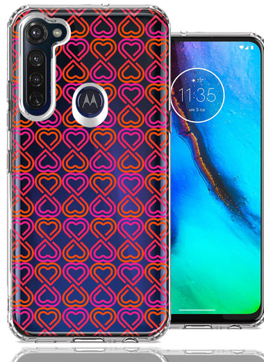 Motorola Moto G Stylus Infinity Hearts Design Double Layer Phone Case Cover