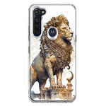 Motorola Moto G Stylus Ancient Lion Sculpture Hybrid Protective Phone Case Cover