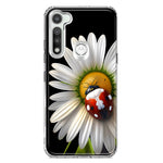 Motorola Moto G Fast Cute White Daisy Red Ladybug Double Layer Phone Case Cover