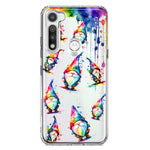 Motorola Moto G Fast Neon Water Painting Colorful Splash Gnomes Hybrid Protective Phone Case Cover