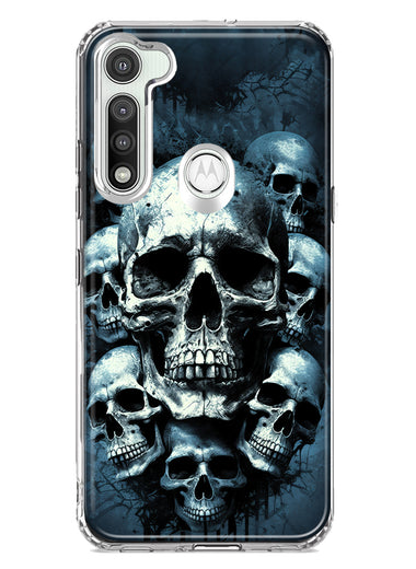Motorola Moto G Fast Graveyard Death Dream Skulls Double Layer Phone Case Cover