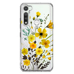 Motorola Moto G Fast Yellow Summer Flowers Floral Hybrid Protective Phone Case Cover
