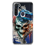 Motorola Moto G Stylus Fantasy Blue Dragon Dream Skull Double Layer Phone Case Cover