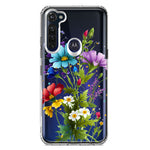 Motorola Moto G Stylus Purple Yellow Red Spring Flowers Floral Hybrid Protective Phone Case Cover