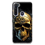 Motorola Moto G Stylus Steampunk Skull Science Fiction Machinery Double Layer Phone Case Cover