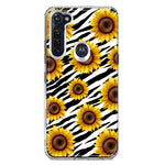 Motorola Moto G Stylus White Zebra Sunflowers Polkadots Double Layer Phone Case Cover