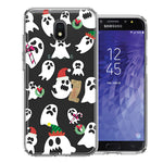 Samsung Galaxy J3 Express/Prime 3/Amp Prime 3 Halloween Christmas Ghost Design Double Layer Phone Case Cover