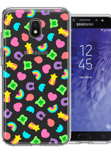 Samsung Galaxy J7 (2018) Star/Crown/Aura Cute Lucky Marshmallow Cereal Nostalgic Double Layer Phone Case Cover