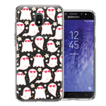 Samsung Galaxy J7 (2018) Star/Crown/Aura Floating Heart Glasses Love Ghosts Vaneltines Day Cutie Daisy Double Layer Phone Case Cover