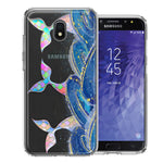 Samsung Galaxy J7 (2018) Star/Crown/Aura Rainbow Mermaid Tails Scales Ocean Waves Beach Girls Summer Double Layer Phone Case Cover