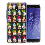 Samsung Galaxy J7 (2018) Star/Crown/Aura Summer Beach Cute Gnomes Sand Castle Shells Palm Trees Double Layer Phone Case Cover